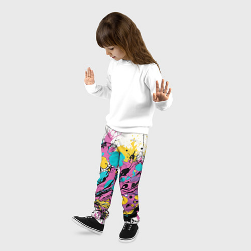 Детские брюки Топливные узоры / 3D-принт – фото 3