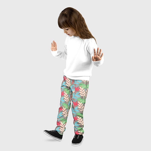 Детские брюки Цветные веточки / 3D-принт – фото 3
