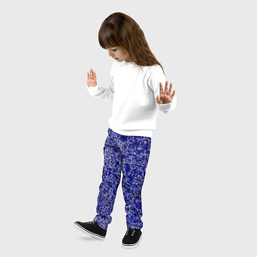 Детские брюки Синий кислота / 3D-принт – фото 3