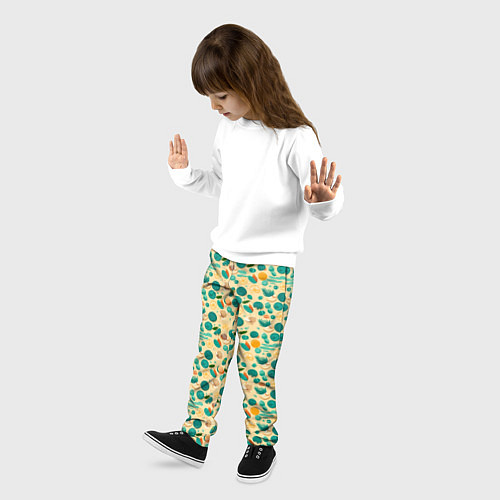 Детские брюки Ракушки на пляже / 3D-принт – фото 3