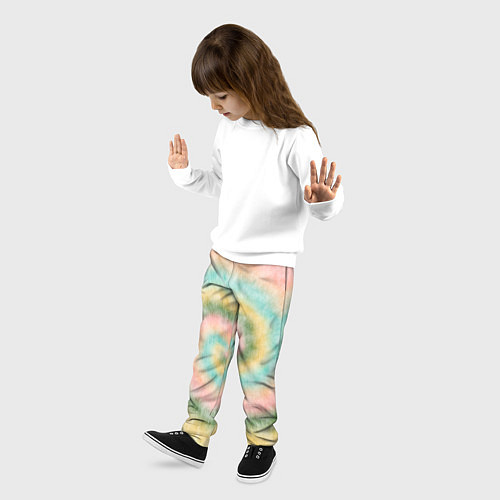 Детские брюки Тай-дай болотный / 3D-принт – фото 3