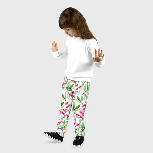 Детские брюки Tender flowers / 3D-принт – фото 3