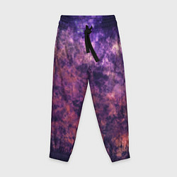 Детские брюки Текстура - Purple galaxy