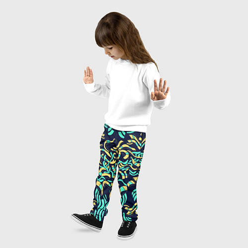 Детские брюки Киберпанк переплетения / 3D-принт – фото 3