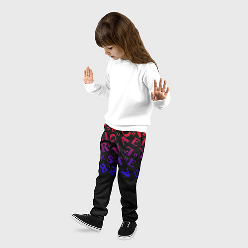 Детские брюки Очень странные дела паттерн / 3D-принт – фото 3