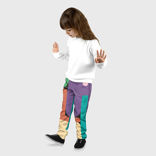 Детские брюки Современный авангард / 3D-принт – фото 3
