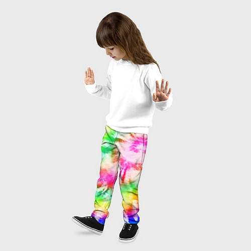 Детские брюки Красивый тай дай / 3D-принт – фото 3
