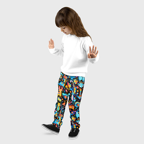 Детские брюки Космические чудики / 3D-принт – фото 3