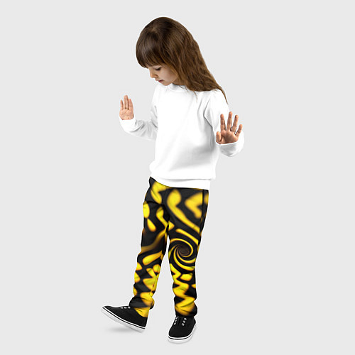 Детские брюки Желтая футболка с воронкой / 3D-принт – фото 3