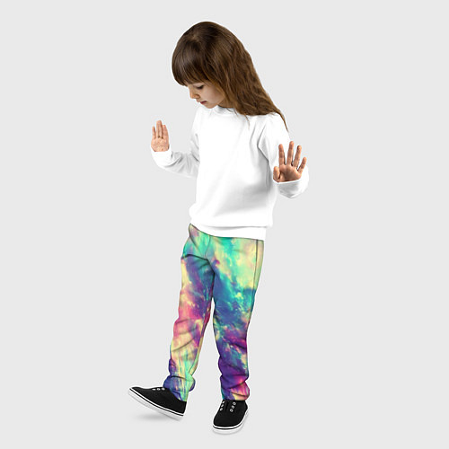 Детские брюки Яркая футболка кислота / 3D-принт – фото 3