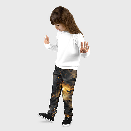Детские брюки Ночная мышь / 3D-принт – фото 3