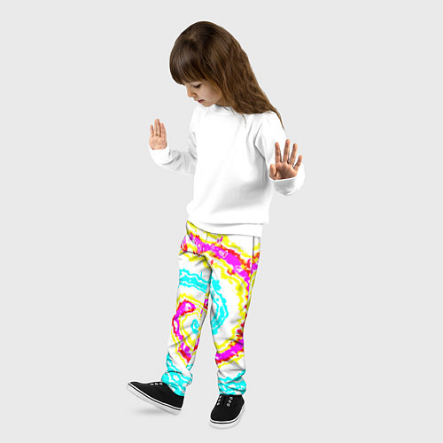 Детские брюки Тай-дай триппи / 3D-принт – фото 3