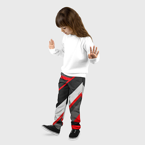 Детские брюки Линии неопределенности / 3D-принт – фото 3