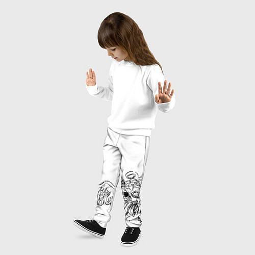 Детские брюки Токсичный зомби / 3D-принт – фото 3
