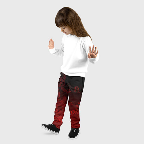 Детские брюки Дракон в градиенте / 3D-принт – фото 3