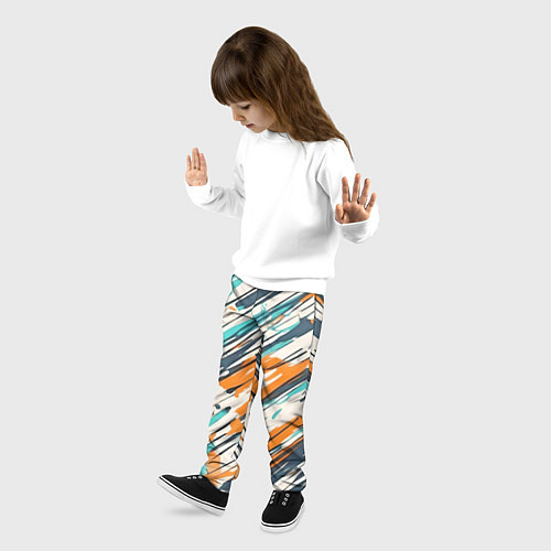 Детские брюки Абстракция разноцветная / 3D-принт – фото 3