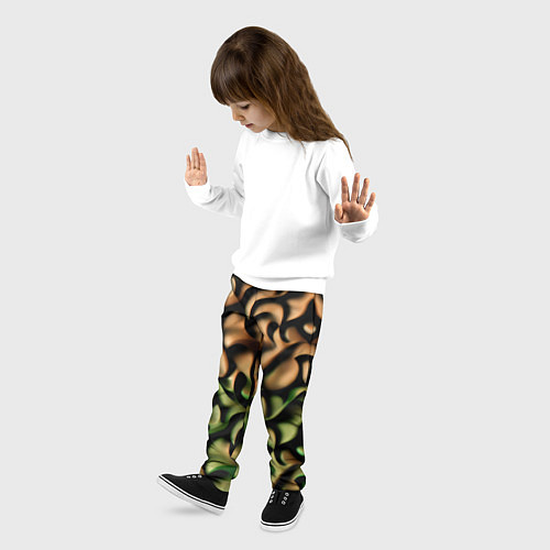 Детские брюки Мягкие завитушки / 3D-принт – фото 3