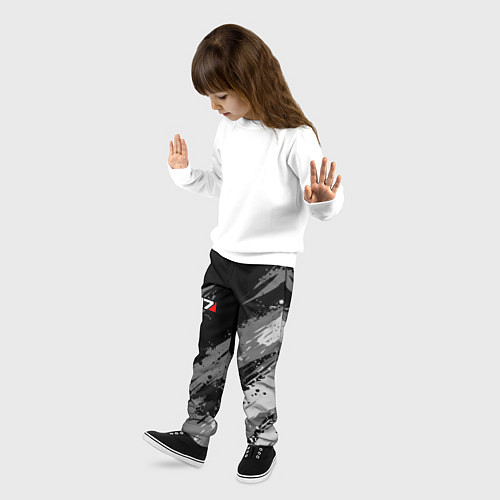 Детские брюки N7 - mass effect monochrome / 3D-принт – фото 3