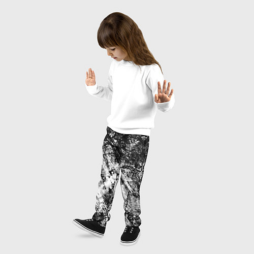 Детские брюки Зимний лес узоры / 3D-принт – фото 3