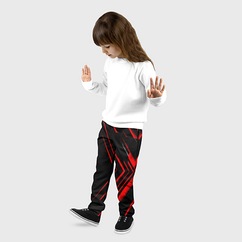 Детские брюки Красные стрелки / 3D-принт – фото 3