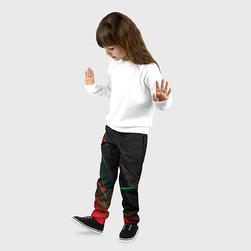 Детские брюки Текстуры хрусталь / 3D-принт – фото 3