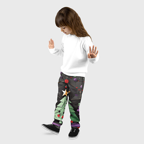 Детские брюки Оригамная елка / 3D-принт – фото 3
