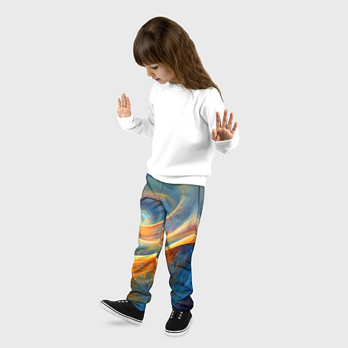 Детские брюки Космические завихрения / 3D-принт – фото 3