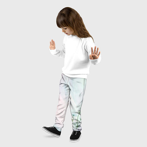 Детские брюки Цветочный восход / 3D-принт – фото 3