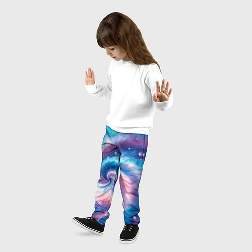 Детские брюки Галактический тай-дай / 3D-принт – фото 3