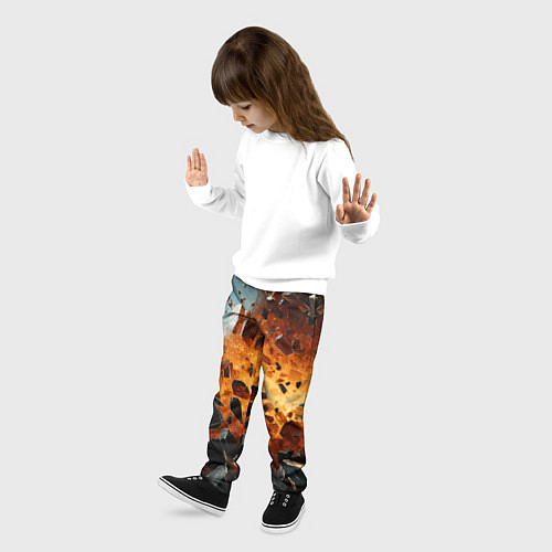 Детские брюки Большой взрыв камней / 3D-принт – фото 3