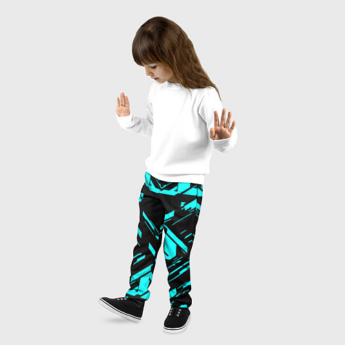 Детские брюки Айзек стиль неоновый броня / 3D-принт – фото 3