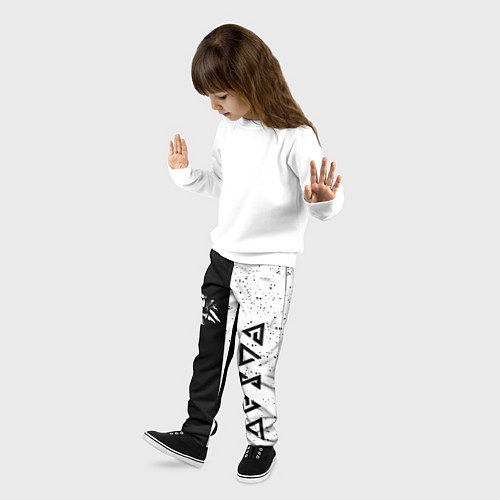 Детские брюки Ведьмак лого / 3D-принт – фото 3