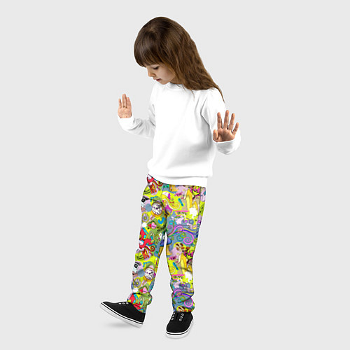 Детские брюки Hip Hop Graffiti / 3D-принт – фото 3