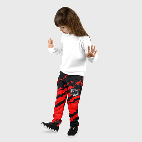 Детские брюки Sleeping Dogs краски текстура / 3D-принт – фото 3