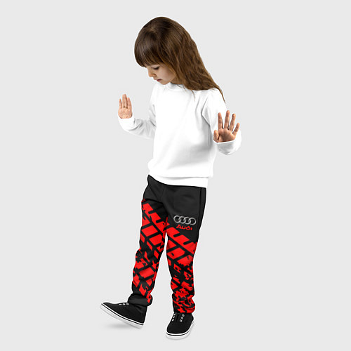 Детские брюки AUDI краски текстура шины / 3D-принт – фото 3
