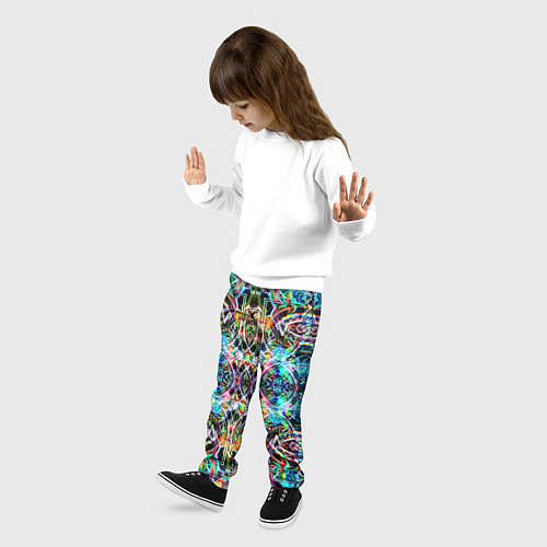 Детские брюки Фрактальный орнамент / 3D-принт – фото 3
