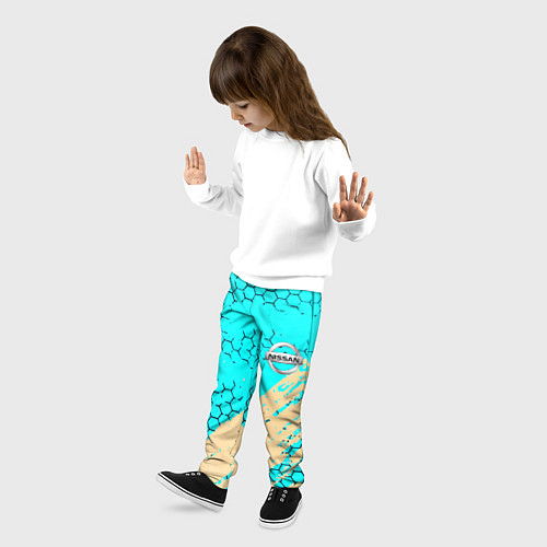 Детские брюки Nissan текстура краски / 3D-принт – фото 3