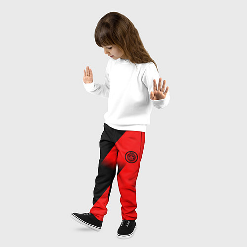Детские брюки Inter geometry red sport / 3D-принт – фото 3