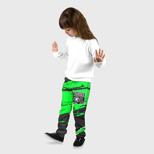 Детские брюки Lyon sport green / 3D-принт – фото 3