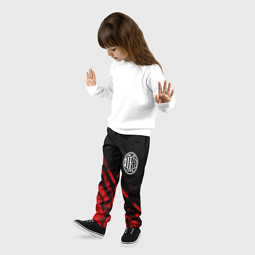 Детские брюки AC Milan sport grunge / 3D-принт – фото 3