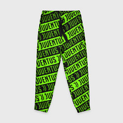 Брюки детские Juventus green pattern sport, цвет: 3D-принт