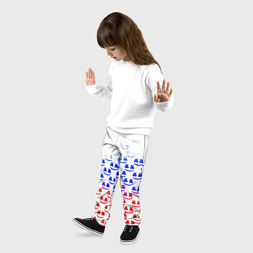 Детские брюки Marshmello russia color / 3D-принт – фото 3