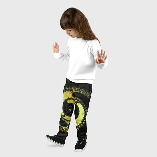 Детские брюки Вращение фрактал / 3D-принт – фото 3