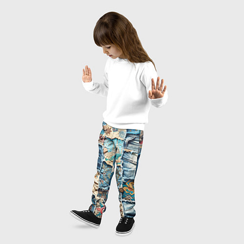 Детские брюки Пэчворк из Турции / 3D-принт – фото 3
