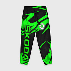Брюки детские Skoda - green uniform, цвет: 3D-принт
