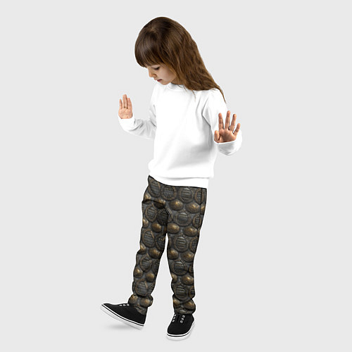 Детские брюки Темная классическая броня / 3D-принт – фото 3