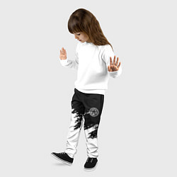 Брюки детские Лестерсити белая краска спорт, цвет: 3D-принт — фото 2