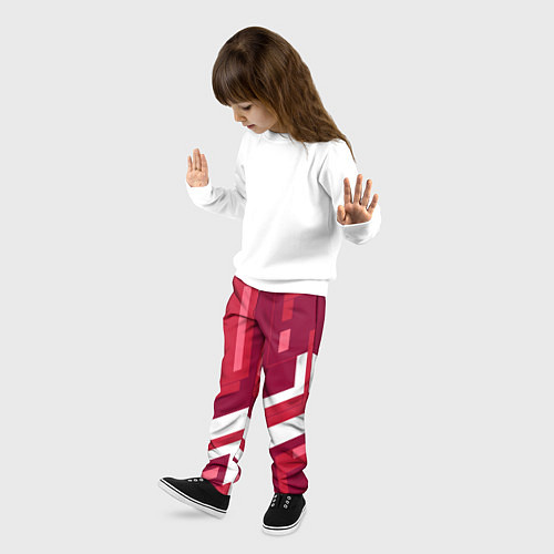 Детские брюки Красные детали / 3D-принт – фото 3