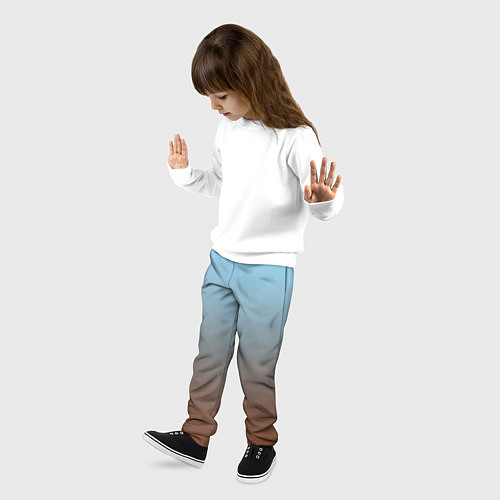 Детские брюки Текстура градиент / 3D-принт – фото 3