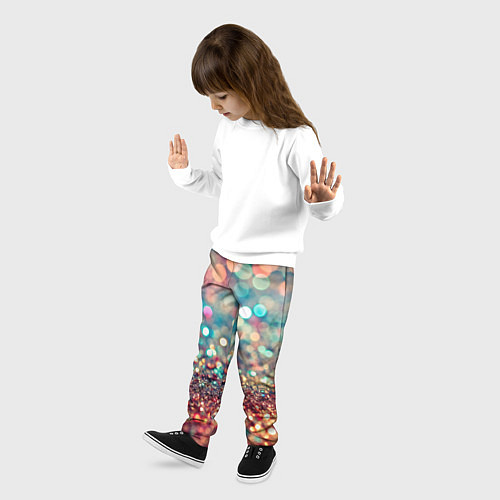 Детские брюки Блестяшки боке / 3D-принт – фото 3